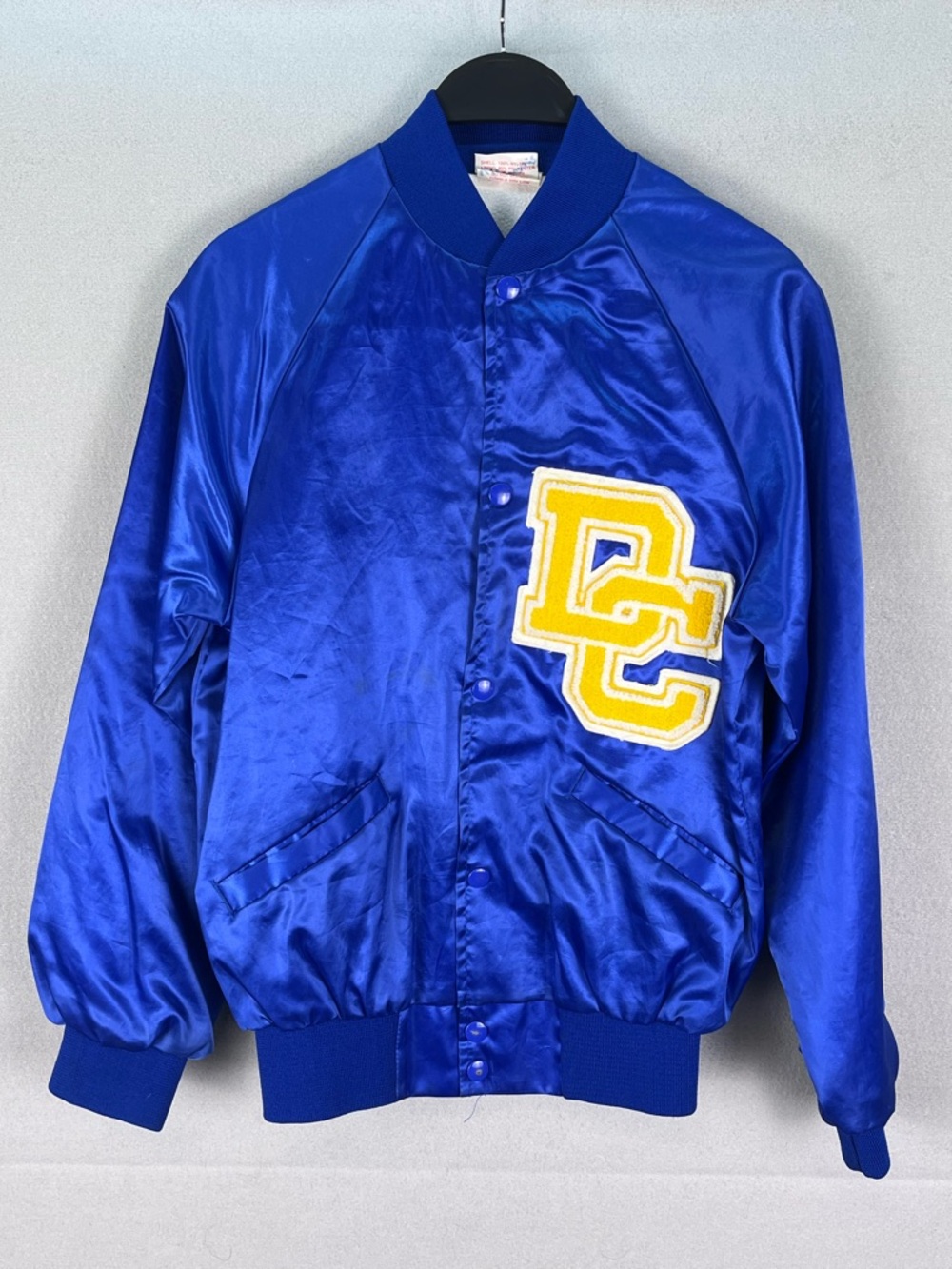 RARE Vintage 80s Blue Cardinal USA Made Snap DC Letterman Jacket XL (14-16)